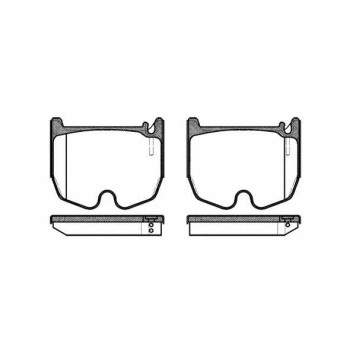 Колодки тормозные дисковые передний для MERCEDES CLS(C219), S(C215,C216,W220), SL(R230) <b>REMSA 0992.00 / PCA099200</b>