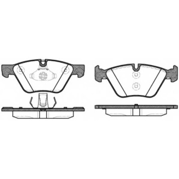 Колодки тормозные дисковые передний для BMW 5(F10,F11,F18) <b>REMSA 1052.30 / PCA105230</b>