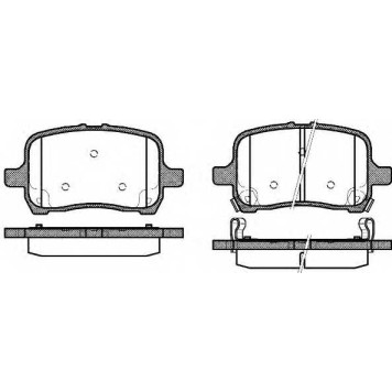Колодки тормозные дисковые передний для OPEL GT <b>REMSA 1089.22 / PCA108922</b>