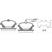Колодки тормозные дисковые передний для PEUGEOT 407(6C#,6D#,6E#) <b>REMSA 1102.02 / PCA110202</b>