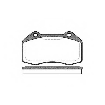 Колодки тормозные дисковые передний для RENAULT CLIO(BR0/1, CR0/1), MEGANE(BM0/1#, CM0/1#, DZ0/1#, EM0/1#) <b>REMSA 1113.00 / PCA111300</b>
