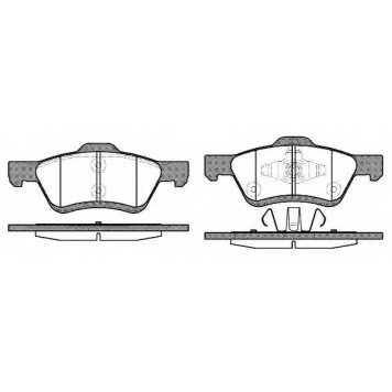 Колодки тормозные дисковые передний для FORD MAVERICK / MAZDA TRIBUTE(EP) / SAAB 9-7X <b>REMSA 1124.00 / PCA112400</b>