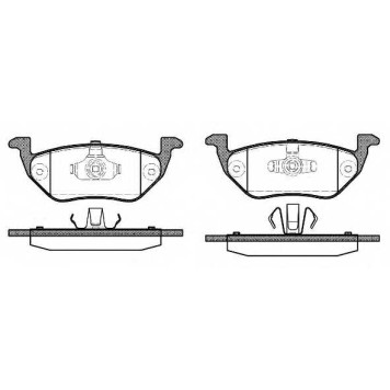 Колодки тормозные дисковые задний для FORD MAVERICK / MAZDA TRIBUTE(EP) <b>REMSA 1125.00 / PCA112500</b>