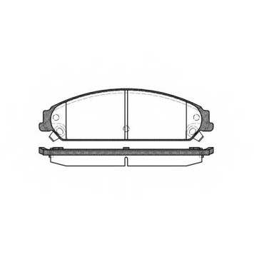Колодки тормозные дисковые передний для CHRYSLER 300(LX) / LANCIA THEMA(LX) <b>REMSA 1128.08 / PCA112808</b>