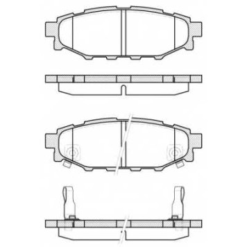 Колодки тормозные дисковые задний для SUBARU BRZ, FORESTER(SH), IMPREZA(G3,GH,GR), LEGACY(BM,BR), OUTBACK(BM,BR), XV / TOYOTA GT 86(ZN6#) <b>REMSA 1136.12 / PCA113612</b>
