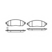 Колодки тормозные дисковые передний для NISSAN MURANO(Z51), NAVARA(D40), PATHFINDER(R51) <b>REMSA 1162.01 / PCA116201</b>