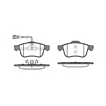 Колодки тормозные дисковые передний <b>REMSA 1183.02 / PCA118302</b>