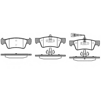 Колодки тормозные дисковые задний для VW MULTIVAN, TOUAREG, TRANSPORTER <b>REMSA 1187.01 / PCA118701</b>