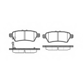 Колодки тормозные дисковые задний для NISSAN NAVARA(D40), PATHFINDER(R51) <b>REMSA 1188.01 / PCA118801</b>