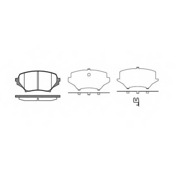 Колодки тормозные дисковые передний для MAZDA MX-5(NC) <b>REMSA 1189.01 / PCA118901</b>