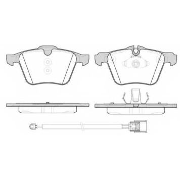 Колодки тормозные дисковые передний для VOLVO V70(BW), XC70 CROSS COUNTRY, XC70 <b>REMSA 1217.02 / PCA121702</b>