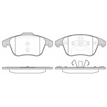 Колодки тормозные дисковые передний для PEUGEOT 208, 3008 <b>REMSA 1249.30 / PCA124930</b>