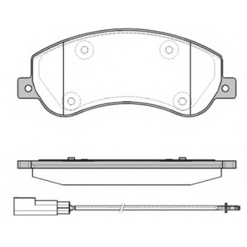 Колодки тормозные дисковые передний для FORD TRANSIT <b>REMSA 1250.11 / PCA125011</b>