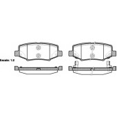 Колодки тормозные дисковые задний для JEEP CHEROKEE(KK), WRANGLER(JK,TJ) <b>REMSA 1264.02 / PCA126402</b>