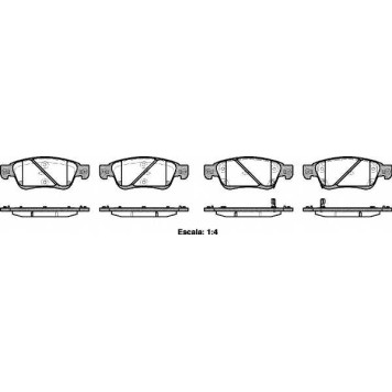 Колодки тормозные дисковые передний для INFINITI G <b>REMSA 1273.02 / PCA127302</b>