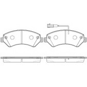 Колодки тормозные дисковые передний для FIAT DUCATO(250,290) <b>REMSA 1275.22 / PCA127522</b>