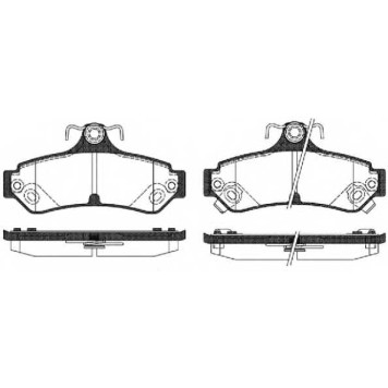 Колодки тормозные дисковые задний <b>REMSA 1285.12 / PCA128512</b>