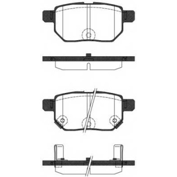 Колодки тормозные дисковые задний для LEXUS CT(ZWA1#) / TOYOTA COROLLA(NDE18#, NRE18#, ZRE17#, ZRE18#), PRIUS(ZVW3#) <b>REMSA 1286.22 / PCA128622</b>