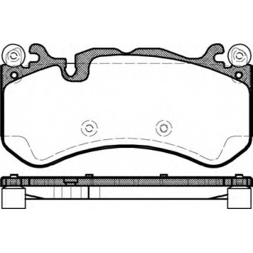 Колодки тормозные дисковые передний для MERCEDES C, CLS, E, GL, M, S, SL, SLS AMG <b>REMSA 1300.00 / PCA130000</b>