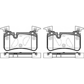 Колодки тормозные дисковые задний для MERCEDES C(S204,W204) <b>REMSA 1367.00 / PCA136700</b>