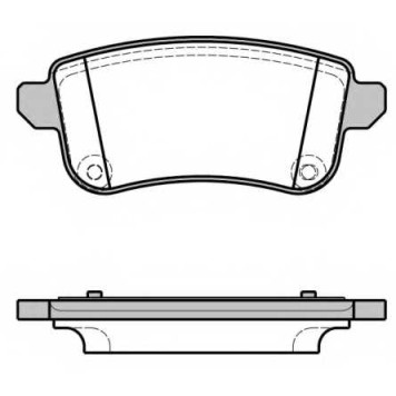 Колодки тормозные дисковые задний для RENAULT MEGANE(BZ0#,DZ0/1#,KZ0/1), SCENIC(JZ0/1#) <b>REMSA 1387.10 / PCA138710</b>