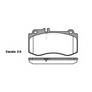 Колодки тормозные дисковые передний для MERCEDES CLS(C218,X218), E(S212,W212) <b>REMSA 1406.00 / PCA140600</b>