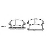 Колодки тормозные дисковые передний для ISUZU D-MAX(8DH,TFR,TFS) <b>REMSA 1407.00 / PCA140700</b>