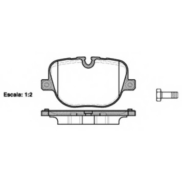Колодки тормозные дисковые задний для LAND ROVER DISCOVERY(LA), RANGE ROVER(LG,LM,LS) <b>REMSA 1408.00 / PCA140800</b>