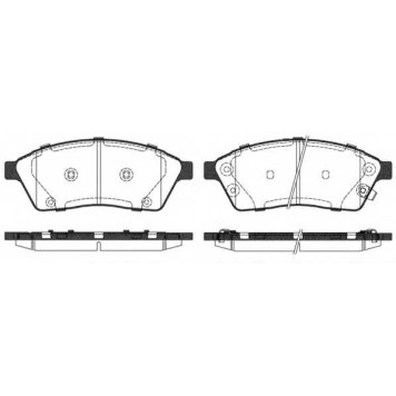 Колодки тормозные дисковые передний <b>REMSA 1411.00 / PCA141100</b>