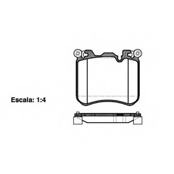 Колодки тормозные дисковые передний для BMW X5(E70), X6(E71,E72) <b>REMSA 1413.00 / PCA141300</b>