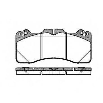 Колодки тормозные дисковые передний для LEXUS LS(USF4#,UVF4#) <b>REMSA 1425.10 / PCA142510</b>