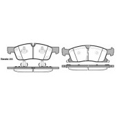 Колодки тормозные дисковые передний для JEEP GRAND CHEROKEE(WH,WK,WK2) <b>REMSA 1430.02 / PCA143002</b>