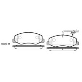 Колодки тормозные дисковые задний для NISSAN NV400 / OPEL MOVANO / RENAULT MASTER(EV,FV,HV,UV) <b>REMSA 1442.01 / PCA144201</b>