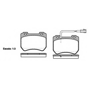 Колодки тормозные дисковые передний <b>REMSA 1444.01 / PCA144401</b>