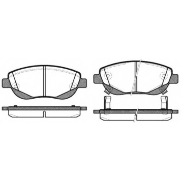 Колодки тормозные дисковые передний для TOYOTA AVENSIS(ADT27,ZRT27), VERSO(#AUR2#,#ZGR2#) <b>REMSA 1448.02 / PCA144802</b>