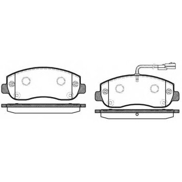 Колодки тормозные дисковые передний для NISSAN NV400 / OPEL MOVANO / RENAULT MASTER(EV,FV,HV,JV,UV) <b>REMSA 1449.01 / PCA144901</b>