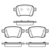 Колодки тормозные дисковые задний для OPEL ADAM, CORSA <b>REMSA 1450.22 / PCA145022</b>