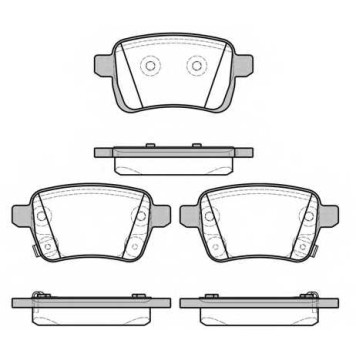 Колодки тормозные дисковые задний для OPEL ADAM, CORSA <b>REMSA 1450.22 / PCA145022</b>