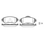 Колодки тормозные дисковые передний для CITROEN C4(B7) <b>REMSA 1464.08 / PCA146408</b>