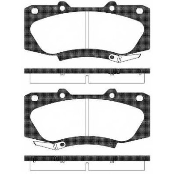 Колодки тормозные дисковые передний для TOYOTA HILUX(GGN#,KUN#,LAN#,TGN#) <b>REMSA 1468.04 / PCA146804</b>