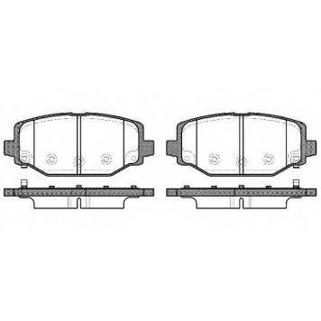 Колодки тормозные дисковые задний для CHRYSLER GRAND VOYAGER(RT) / FIAT FREEMONT(JC#,JF#) / LANCIA VOYAGER(RT) <b>REMSA 1483.04 / PCA148304</b>