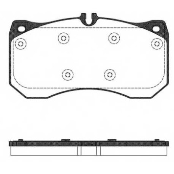 Колодки тормозные дисковые передний для AUDI A6(4G2,4G5,4GC,4GD,C7), A7(4GA,4GF), A8(4H#) <b>REMSA 1497.00 / PCA149700</b>