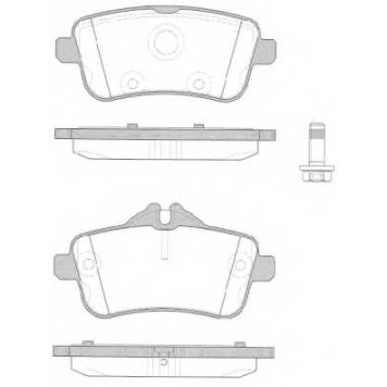 Колодки тормозные дисковые передний для MERCEDES GL(X166), M(W166) <b>REMSA 1503.10 / PCA150310</b>