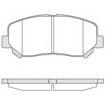 Колодки тормозные дисковые передний для MAZDA CX-5(GH,KE) <b>REMSA 1513.02 / PCA151302</b>