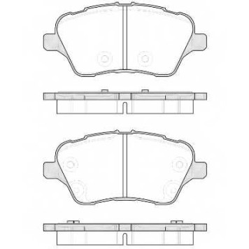 Колодки тормозные дисковые передний для FORD B-MAX(JK), FIESTA, TOURNEO COURIER, TRANSIT COURIER <b>REMSA 1514.00 / PCA151400</b>