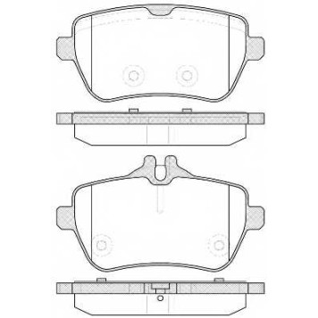 Колодки тормозные дисковые задний для MERCEDES S(V222,W222,X222), SL(R231) <b>REMSA 1535.00 / PCA153500</b>