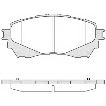 Колодки тормозные дисковые передний для MAZDA 6(GH,GJ) <b>REMSA 1538.04 / PCA153804</b>