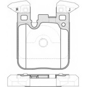 Колодки тормозные дисковые задний для BMW 1(F20,F21), 2(F22,F23,F87), 3(F30,F31,F34,F35,F80), 4(F32,F33,F36,F82,F83) <b>REMSA 1539.00 / PCA153900</b>