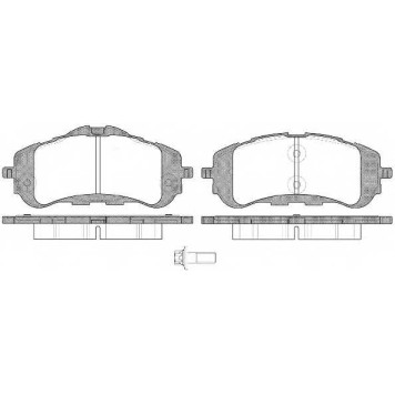 Колодки тормозные дисковые передний для PEUGEOT 308 <b>REMSA 1559.00 / PCA155900</b>