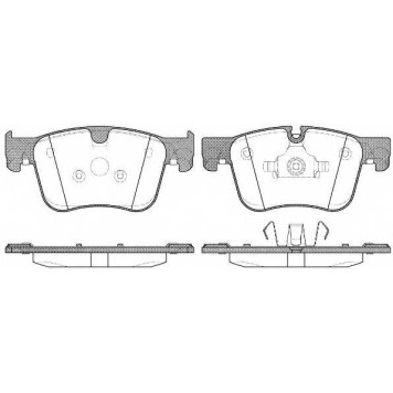 Колодки тормозные дисковые передний для CITROEN C4 / PEUGEOT 308 <b>REMSA 1560.00 / PCA156000</b>